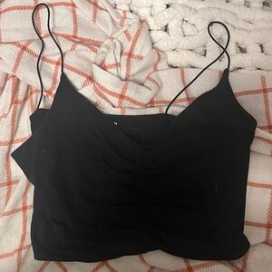 Garage Black cropped top.